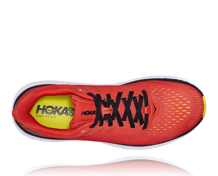 Zapatillas Running Hoka One One Hombre - Clifton 7 - Rojas - CKF721045